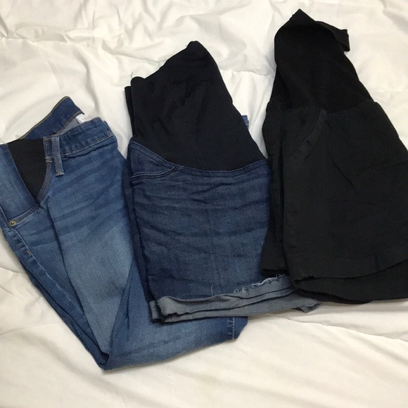Isabel Maternity by Ingrid & Isabel Denim - Maternity Bottoms Bundle Jeans Shorts